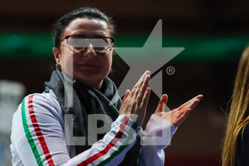 18/02/2023 - Olga Tishina Assistant Coach of Italy Group during Rhythmic Gymnastics FGI Serie A 2023 at Palazzetto dello Sport, Cuneo, Italy on February 18, 2023 - RHYTHMIC GYMNASTICS - ITALIAN SERIE A - GINNASTICA - ALTRO