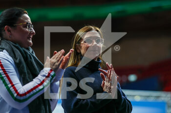 18/02/2023 - Maccarani Emanuela Head coach of Italy Group during Rhythmic Gymnastics FGI Serie A 2023 at Palazzetto dello Sport, Cuneo, Italy on February 18, 2023 - RHYTHMIC GYMNASTICS - ITALIAN SERIE A - GINNASTICA - ALTRO