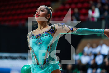 18/02/2023 - Alexandra Agiurgiuculese individualist of Team Italy performs during Rhythmic Gymnastics FGI Serie A 2023 at Palazzetto dello Sport, Cuneo, Italy on February 19, 2023 - RHYTHMIC GYMNASTICS - ITALIAN SERIE A - GINNASTICA - ALTRO