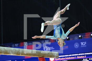 2023-04-12 - Vasilikī Millousī (GREECE) on beam - EUROPEAN CHAMPIONSPS  ARTISTIC GYMNASTICS -TEAM FINAL WAG - GYMNASTICS - OTHER SPORTS