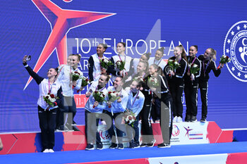 2023-04-12 - Medal Ceremony 
Gold. Great Britain
Silver: Italy
Bronze: NED
selfie for Gadirova - EUROPEAN CHAMPIONSPS  ARTISTIC GYMNASTICS -TEAM FINAL WAG - GYMNASTICS - OTHER SPORTS