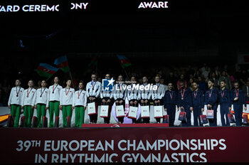 2023-05-17 - 5 balls: Gold: Israel Silver: Bulgaria Bronze: Azerbaijan - EUROPEAN CHAMPIONSHIPS IN RHYTHMIC GYMNASTICS - JUNIOR GROUPS - GYMNASTICS - OTHER SPORTS