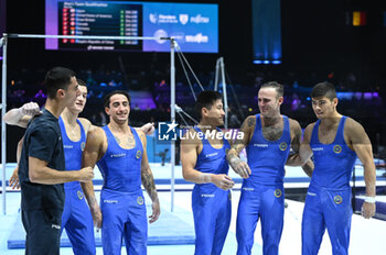 2023-09-30 - Team Italy after the qualification to the OC - 52ND ARTISTIC GYMNASTICS WORLD CHAMPIONSHIPS - MAG QUALIFICATIONS - GYMNASTICS - OTHER SPORTS