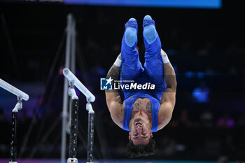 2023-10-03 - Matteo Levantesi (ITA) PB - 52ND ARTISTIC GYMNASTICS WORLD CHAMPIONSHIPS - MEN'S TEAM FINAL - GYMNASTICS - OTHER SPORTS