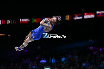 2023-10-03 - Nicola Bartolini (ITA) vault - 52ND ARTISTIC GYMNASTICS WORLD CHAMPIONSHIPS - MEN'S TEAM FINAL - GYMNASTICS - OTHER SPORTS