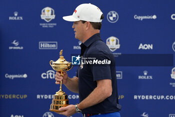 2023-09-25 - Zach Johnson (USA) during the USA an Europe Ryder Cup 2023 captains press conference at Marco Simone Golf & Country Club on September 25, 2023 in Rome, Italy. - RYDER CUP 2023 - GOLF - OTHER SPORTS