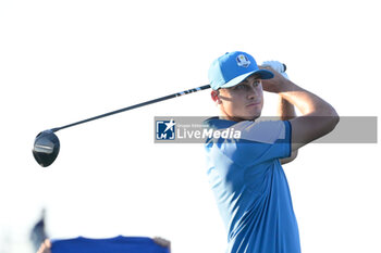 2023-09-29 - Ludvig Aberg (SWE) during the Ryder Cup 2023 at Marco Simone Golf & Country Club on September 29, 2023 in Rome Italy. - RYDER CUP 2023 - GOLF - OTHER SPORTS