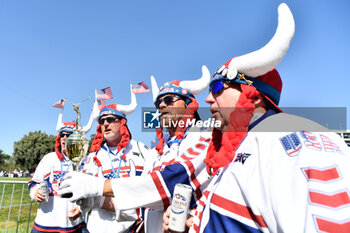 2023-09-29 - Supporters USA during the Ryder Cup 2023 at Marco Simone Golf & Country Club on September 29, 2023 in Rome Italy. - RYDER CUP 2023 - GOLF - OTHER SPORTS