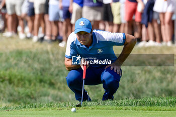 2023-09-29 - Viktor Hovland (NOR) during the Ryder Cup 2023 at Marco Simone Golf & Country Club on September 29, 2023 in Rome Italy. - RYDER CUP 2023 - GOLF - OTHER SPORTS