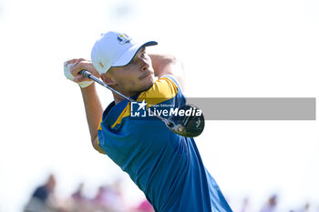 2023-10-01 - Nicolai Hojgaard (DEN) during the Ryder Cup 2023 at Marco Simone Golf & Country Club on October 01, 2023 in Rome Italy. - RYDER CUP 2023 - GOLF - OTHER SPORTS