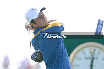2023-10-01 - Viktor Hovland (NOR) during the Ryder Cup 2023 at Marco Simone Golf & Country Club on October 01, 2023 in Rome Italy. - RYDER CUP 2023 - GOLF - OTHER SPORTS