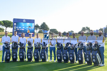 2023-09-26 - photo of the Europa team during the Ryder Cup 2023 at Marco Simone Golf & Country Club on September 26, 2023 in Rome Italy. - RYDER CUP 2023 - GOLF - OTHER SPORTS