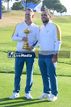 2023-09-26 - Luke Donald (ENG) Francesco Molinari (ITA) during the Ryder Cup 2023 at Marco Simone Golf & Country Club on September 26, 2023 in Rome Italy. - RYDER CUP 2023 - GOLF - OTHER SPORTS