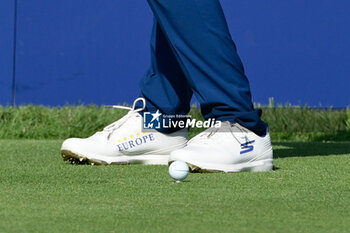 2023-09-27 - team europe shoes during the Ryder Cup 2023 at Marco Simone Golf & Country Club on September 27, 2023 in Rome Italy. - RYDER CUP 2023 - TEAM EUROPE - GOLF - OTHER SPORTS