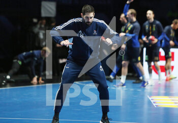 27/01/2023 - Nicolas Karabatic of France warms up during the IHF Men's World Championship 2023, Semi-Finals Handball match between France and Sweden on January 27, 2023 at Tele2 Arena in Stockholm, Sweden - HANDBALL - IHF MEN'S WORLD CHAMPIONSHIP 2023 - 1/2 - FRANCE V SWEDEN - PALLAMANO - ALTRO