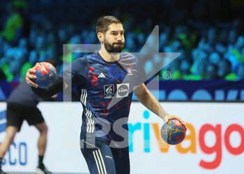 27/01/2023 - Nicolas Karabatic of France warms up during the IHF Men's World Championship 2023, Semi-Finals Handball match between France and Sweden on January 27, 2023 at Tele2 Arena in Stockholm, Sweden - HANDBALL - IHF MEN'S WORLD CHAMPIONSHIP 2023 - 1/2 - FRANCE V SWEDEN - PALLAMANO - ALTRO