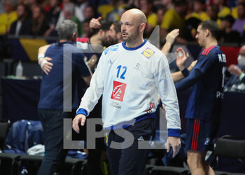 27/01/2023 - Vincent Gerard of France at full time during the IHF Men's World Championship 2023, Semi-Finals Handball match between France and Sweden on January 27, 2023 at Tele2 Arena in Stockholm, Sweden - HANDBALL - IHF MEN'S WORLD CHAMPIONSHIP 2023 - 1/2 - FRANCE V SWEDEN - PALLAMANO - ALTRO