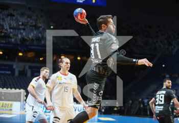 27/01/2023 - Mohammad Sanad of Egypt during the IHF Men's World Championship 2023, placement matches 5-8, Handball match between Germany and Egypt on January 27, 2023 at Tele2 Arena in Stockholm, Sweden - HANDBALL - IHF MEN'S WORLD CHAMPIONSHIP 2023 - GERMANY V EGYPT - PALLAMANO - ALTRO