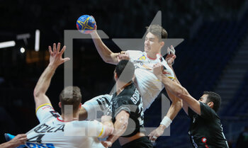 27/01/2023 - Julian Koster of Germany during the IHF Men's World Championship 2023, placement matches 5-8, Handball match between Germany and Egypt on January 27, 2023 at Tele2 Arena in Stockholm, Sweden - HANDBALL - IHF MEN'S WORLD CHAMPIONSHIP 2023 - GERMANY V EGYPT - PALLAMANO - ALTRO