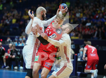 27/01/2023 - Magnus Gullerud of Norway during the IHF Men's World Championship 2023, placement matches 5-8, Handball match between Norway and Hungary on January 27, 2023 at Tele2 Arena in Stockholm, Sweden - HANDBALL - IHF MEN'S WORLD CHAMPIONSHIP 2023 - NORWAY V HUNGARY - PALLAMANO - ALTRO