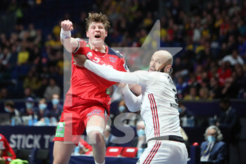 27/01/2023 - Goran Johannessen of Norway during the IHF Men's World Championship 2023, placement matches 5-8, Handball match between Norway and Hungary on January 27, 2023 at Tele2 Arena in Stockholm, Sweden - HANDBALL - IHF MEN'S WORLD CHAMPIONSHIP 2023 - NORWAY V HUNGARY - PALLAMANO - ALTRO
