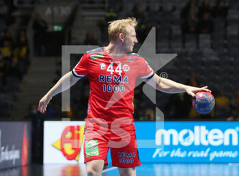 27/01/2023 - Kevin Maagero Gulliksen of Norway during the IHF Men's World Championship 2023, placement matches 5-8, Handball match between Norway and Hungary on January 27, 2023 at Tele2 Arena in Stockholm, Sweden - HANDBALL - IHF MEN'S WORLD CHAMPIONSHIP 2023 - NORWAY V HUNGARY - PALLAMANO - ALTRO