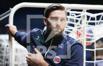 29/01/2023 - Harald Reinkind of Norway warms up during the IHF Men's World Championship 2023, Placement matches 5-6, Handball match between Germany and Norway on January 29, 2023 at Tele2 Arena in Stockholm, Sweden - HANDBALL - IHF MEN'S WORLD CHAMPIONSHIP 2023 - GERMANY V NORWAY - PALLAMANO - ALTRO