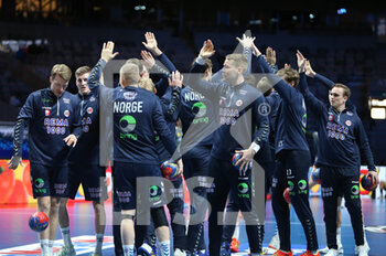 29/01/2023 - Team Norway before the IHF Men's World Championship 2023, Placement matches 5-6, Handball match between Germany and Norway on January 29, 2023 at Tele2 Arena in Stockholm, Sweden - HANDBALL - IHF MEN'S WORLD CHAMPIONSHIP 2023 - GERMANY V NORWAY - PALLAMANO - ALTRO