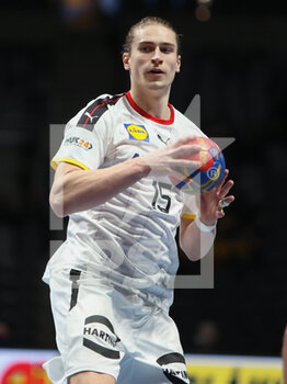 29/01/2023 - Juri Knorr of Germany during the IHF Men's World Championship 2023, Placement matches 5-6, Handball match between Germany and Norway on January 29, 2023 at Tele2 Arena in Stockholm, Sweden - HANDBALL - IHF MEN'S WORLD CHAMPIONSHIP 2023 - GERMANY V NORWAY - PALLAMANO - ALTRO