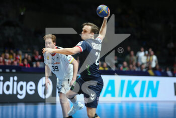 29/01/2023 - Tobias Schjolberg Grondahl of Norway during the IHF Men's World Championship 2023, Placement matches 5-6, Handball match between Germany and Norway on January 29, 2023 at Tele2 Arena in Stockholm, Sweden - HANDBALL - IHF MEN'S WORLD CHAMPIONSHIP 2023 - GERMANY V NORWAY - PALLAMANO - ALTRO