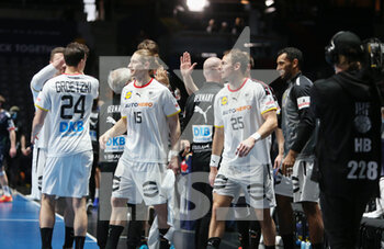 29/01/2023 - Team Germany celebrate during the IHF Men's World Championship 2023, Placement matches 5-6, Handball match between Germany and Norway on January 29, 2023 at Tele2 Arena in Stockholm, Sweden - HANDBALL - IHF MEN'S WORLD CHAMPIONSHIP 2023 - GERMANY V NORWAY - PALLAMANO - ALTRO