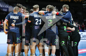 29/01/2023 - Team Norway during the IHF Men's World Championship 2023, Placement matches 5-6, Handball match between Germany and Norway on January 29, 2023 at Tele2 Arena in Stockholm, Sweden - HANDBALL - IHF MEN'S WORLD CHAMPIONSHIP 2023 - GERMANY V NORWAY - PALLAMANO - ALTRO