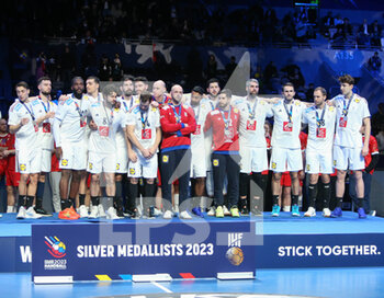 29/01/2023 - Team France Silver Medallist during the IHF Men's World Championship 2023, Final Handball match between France and Denmark on January 29, 2023 at Tele2 Arena in Stockholm, Sweden - HANDBALL - IHF MEN'S WORLD CHAMPIONSHIP 2023 - FINAL - FRANCE V DENMARK - PALLAMANO - ALTRO