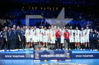 29/01/2023 - Team France Silver Medallist during the IHF Men's World Championship 2023, Final Handball match between France and Denmark on January 29, 2023 at Tele2 Arena in Stockholm, Sweden - HANDBALL - IHF MEN'S WORLD CHAMPIONSHIP 2023 - FINAL - FRANCE V DENMARK - PALLAMANO - ALTRO