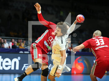 29/01/2023 - Ali Mohamed of Egypt during the IHF Men's World Championship 2023, Placement matches 7-8, Handball match between Egypt and Hungary on January 29, 2023 at Tele2 Arena in Stockholm, Sweden - HANDBALL - IHF MEN'S WORLD CHAMPIONSHIP 2023 - EGYPT V HUNGARY - PALLAMANO - ALTRO