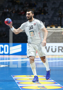 29/01/2023 - Yehia Elderaa of Egypt during the IHF Men's World Championship 2023, Placement matches 7-8, Handball match between Egypt and Hungary on January 29, 2023 at Tele2 Arena in Stockholm, Sweden - HANDBALL - IHF MEN'S WORLD CHAMPIONSHIP 2023 - EGYPT V HUNGARY - PALLAMANO - ALTRO