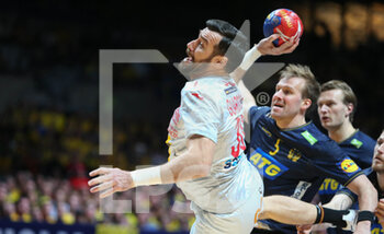 29/01/2023 - Gedeon Guardiola Villaplana of Spain during the IHF Men's World Championship 2023, Placement matches 3-4, Handball match between Sweden and Spain on January 29, 2023 at Tele2 Arena in Stockholm, Sweden - HANDBALL - IHF MEN'S WORLD CHAMPIONSHIP 2023 - SWEDEN V SPAIN - PALLAMANO - ALTRO
