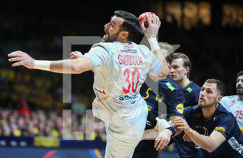 29/01/2023 - Gedeon Guardiola Villaplana of Spain during the IHF Men's World Championship 2023, Placement matches 3-4, Handball match between Sweden and Spain on January 29, 2023 at Tele2 Arena in Stockholm, Sweden - HANDBALL - IHF MEN'S WORLD CHAMPIONSHIP 2023 - SWEDEN V SPAIN - PALLAMANO - ALTRO