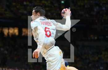 29/01/2023 - Angel Fernandes Perez of Spain during the IHF Men's World Championship 2023, Placement matches 3-4, Handball match between Sweden and Spain on January 29, 2023 at Tele2 Arena in Stockholm, Sweden - HANDBALL - IHF MEN'S WORLD CHAMPIONSHIP 2023 - SWEDEN V SPAIN - PALLAMANO - ALTRO