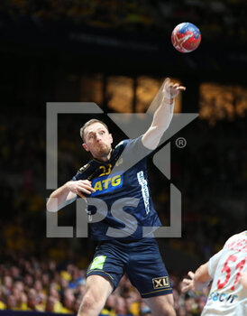 29/01/2023 - Albin Lagergren of Sweden during the IHF Men's World Championship 2023, Placement matches 3-4, Handball match between Sweden and Spain on January 29, 2023 at Tele2 Arena in Stockholm, Sweden - HANDBALL - IHF MEN'S WORLD CHAMPIONSHIP 2023 - SWEDEN V SPAIN - PALLAMANO - ALTRO