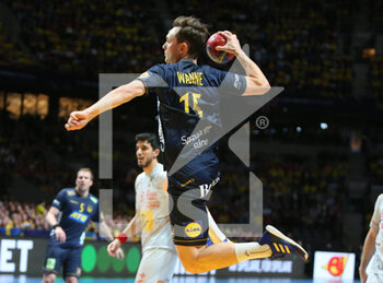 29/01/2023 - Hampus Wanne of Sweden during the IHF Men's World Championship 2023, Placement matches 3-4, Handball match between Sweden and Spain on January 29, 2023 at Tele2 Arena in Stockholm, Sweden - HANDBALL - IHF MEN'S WORLD CHAMPIONSHIP 2023 - SWEDEN V SPAIN - PALLAMANO - ALTRO