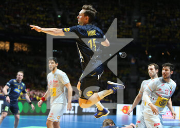 29/01/2023 - Hampus Wanne of Sweden during the IHF Men's World Championship 2023, Placement matches 3-4, Handball match between Sweden and Spain on January 29, 2023 at Tele2 Arena in Stockholm, Sweden - HANDBALL - IHF MEN'S WORLD CHAMPIONSHIP 2023 - SWEDEN V SPAIN - PALLAMANO - ALTRO