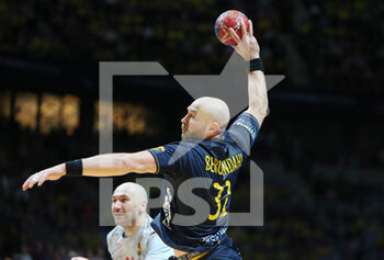 29/01/2023 - Oscar Bergendahl of Sweden during the IHF Men's World Championship 2023, Placement matches 3-4, Handball match between Sweden and Spain on January 29, 2023 at Tele2 Arena in Stockholm, Sweden - HANDBALL - IHF MEN'S WORLD CHAMPIONSHIP 2023 - SWEDEN V SPAIN - PALLAMANO - ALTRO