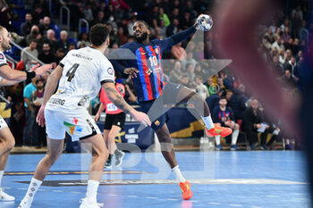 09/02/2023 - Hedberg (Elverum Handball) and Mem (Barça) - EHF CHAMPIONS LEAGUE - BARCA VS ELVERUM HANDBALL - PALLAMANO - ALTRO