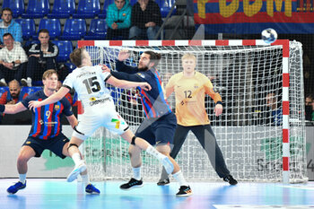 09/02/2023 - Grøndahl (Elverum Handball) and Frade (Barça) - EHF CHAMPIONS LEAGUE - BARCA VS ELVERUM HANDBALL - PALLAMANO - ALTRO