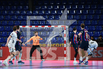 09/02/2023 - Anderson (Elverum Handball) and Pérez de Vargas (Barça) - EHF CHAMPIONS LEAGUE - BARCA VS ELVERUM HANDBALL - PALLAMANO - ALTRO