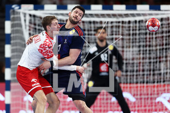 08/03/2023 - Arkadiusz Ossowski of Poland and Nicolas Tournat of France during the Men's EHF Euro 2024, Qualifiers Handball match between Poland and France on March 8, 2023 at ERGO Arena in Gdansk, Poland - HANDBALL - MEN'S EHF EURO 2024 - QUALIFIERS - POLAND V FRANCE - PALLAMANO - ALTRO