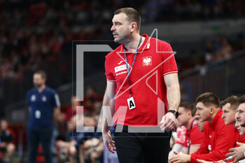 08/03/2023 - Coach Bartosz Jurecki of Poland during the Men's EHF Euro 2024, Qualifiers Handball match between Poland and France on March 8, 2023 at ERGO Arena in Gdansk, Poland - HANDBALL - MEN'S EHF EURO 2024 - QUALIFIERS - POLAND V FRANCE - PALLAMANO - ALTRO