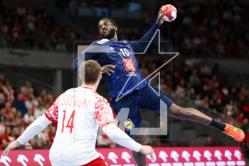 08/03/2023 - Dika Mem of France during the Men's EHF Euro 2024, Qualifiers Handball match between Poland and France on March 8, 2023 at ERGO Arena in Gdansk, Poland - HANDBALL - MEN'S EHF EURO 2024 - QUALIFIERS - POLAND V FRANCE - PALLAMANO - ALTRO
