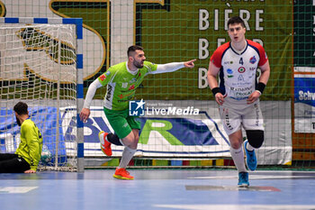 2023-05-10 - Endrit Iballi of Brixen
Brixen Handball - Raimond Handball Sassari
FIGH Serie A Mascile 2022-2023
Semifinale Playoff Gara3
Bressanone, 10/05/2023
Foto di Luigi Canu - PLAYOFF - SEMIFINALE - SSV BRIXEN VS RAIMOND SASSARI G3 - HANDBALL - OTHER SPORTS